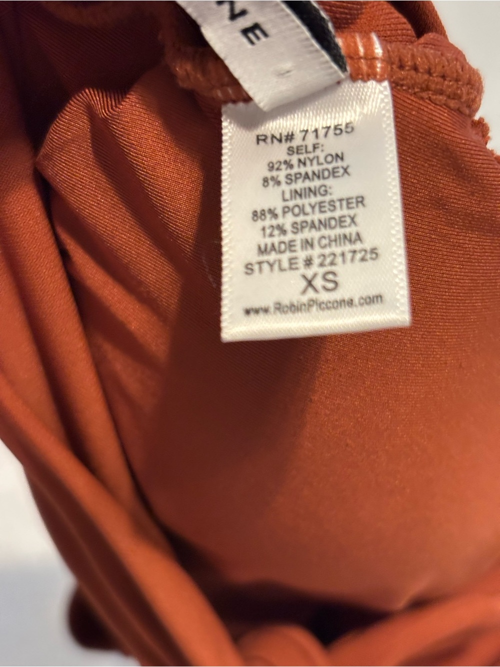 Robin Piccone Rust High-Neck Knot Bikini Set - Picture 10 of 16